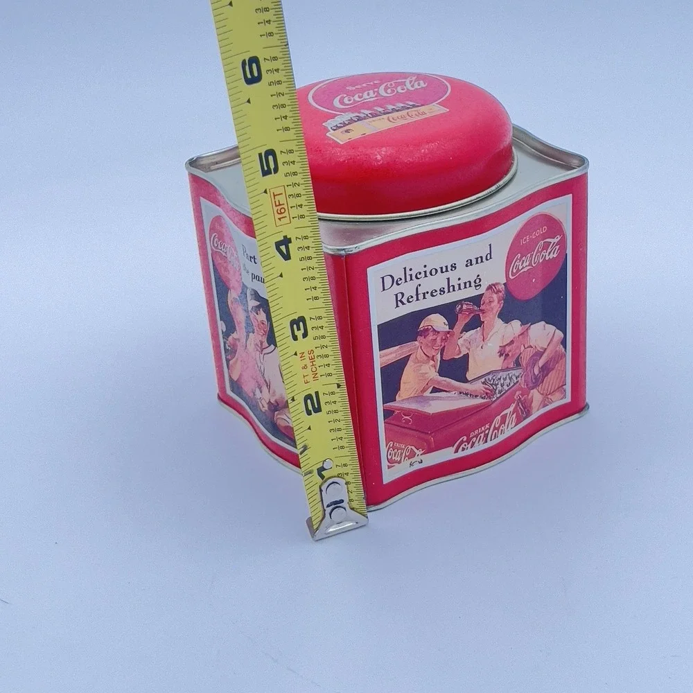 Vintage Coca Cola Tin lot Truck Train Bottle Crate & Advertising Tins
